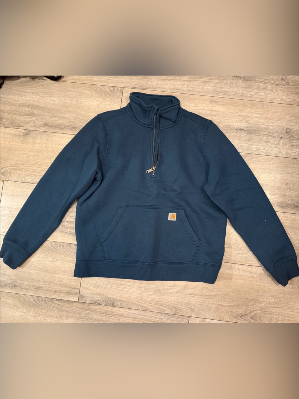 Carhartt Dark Navy Quarter-Zip Work Pullover